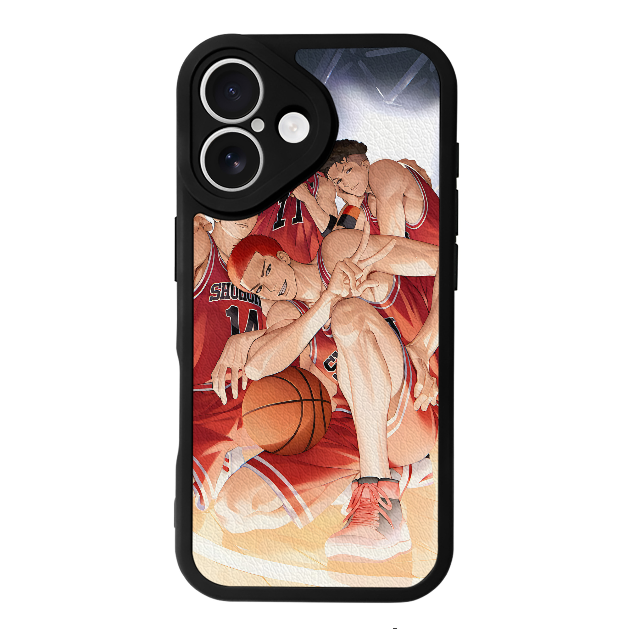 （画像用） SLAM DUNK／スラムダンク 【iPhone 16シリーズ対応】シリコンスマホケース（レザー調） 材質：シリコン